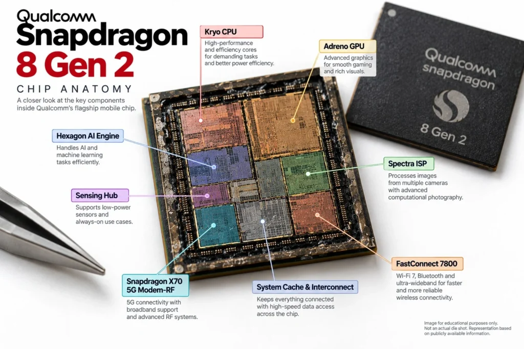 Qualcomm Snapdragon 8 Gen 2 — Chip Anatomy